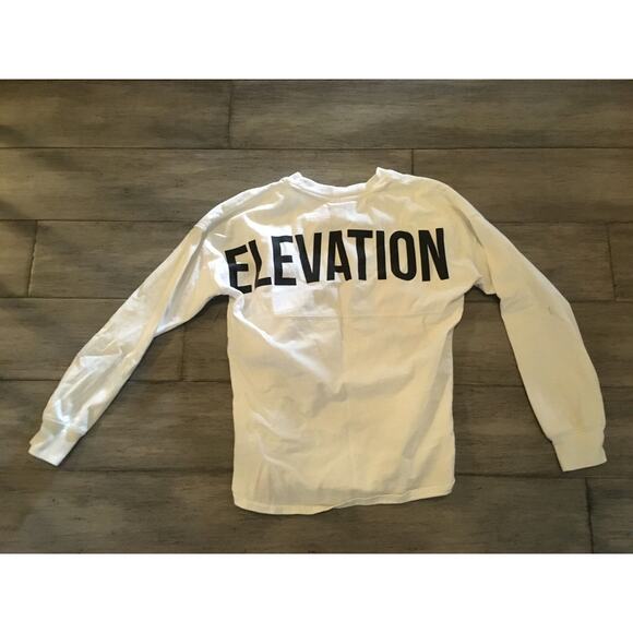 Elevation Church Logo Football Top Shirt White / Black Size Small Youth - Picture 2 of 3
